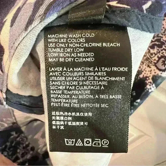 Maeve by Anthropologie Savanah Shift Sleeveless Dress with Asian Print Size US 6 - Picture 5 of 7